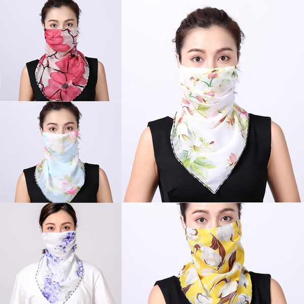 ehtvu multiple styles printed men face scarf multifunctional seamless bandana mask tube ring scarf headband women, Black